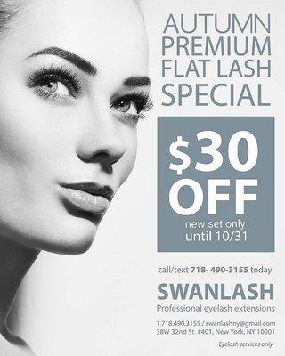 Try out SWANLASH Premium Flat Lash. Fuller Look with 1/3 Lighter the weight