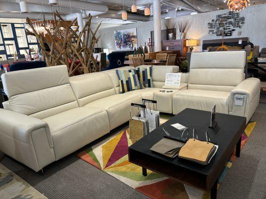 Made-to-order and modular sectional - choose your upholstery and pieces.