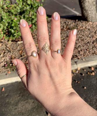 cat eye dip manicure