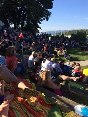 Opening night crowd - 13 Night of Music on the River