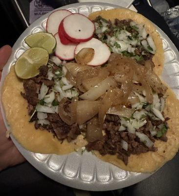 Tres de asada