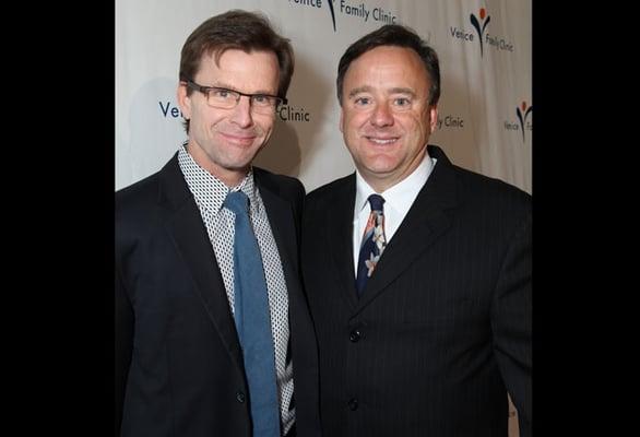 Dr. Kelly and Dr. Griffiths at Venice Family Clinic's Silver Circle Gala