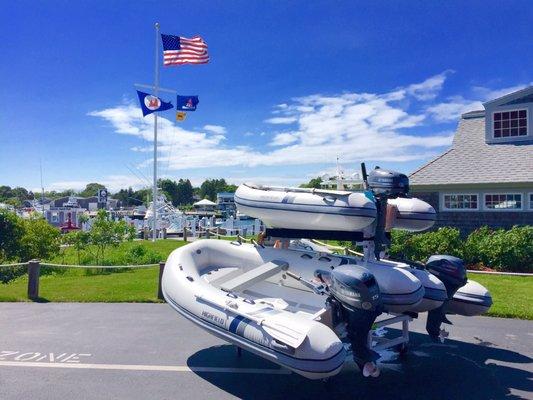 MacDougalls' customer amenity building, "The Landing." Located directly in front of the fuel dock - Or, the heart of the marina.