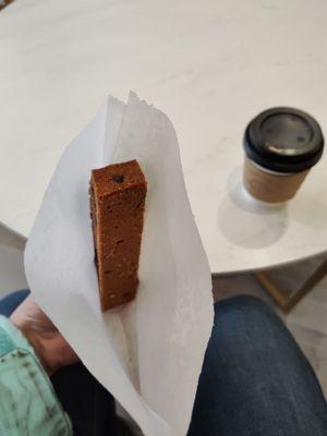 Chocolate biscotti to dip into my flat white. Thank you! :)