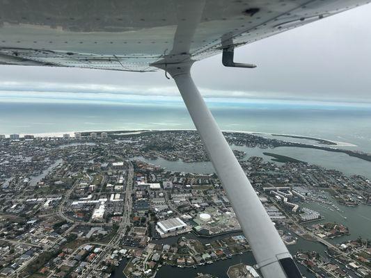 View of Marco Island from 1500 feet