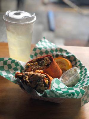 Beltline Burrito  + Fresh Lemonade