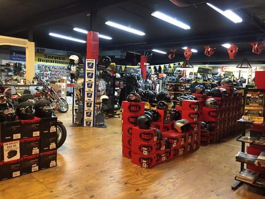 Huge selection of parts and accessories for all your motorcycle needs.