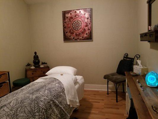 Prenatal Massage setup