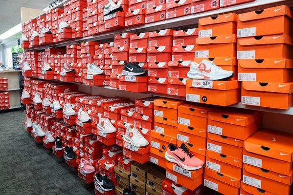 Athletic Shoes Section of Store