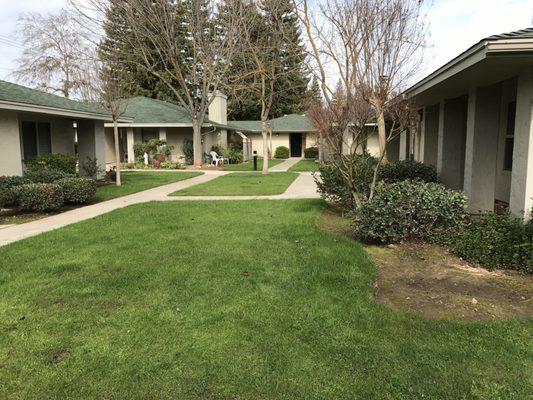 Cottage courtyard