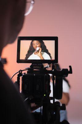 Filming for Summer Fridays beauty brand