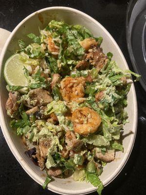 Burrito Bowl shrimp