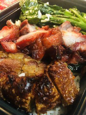 Char Siu & Crispy Pork Plate