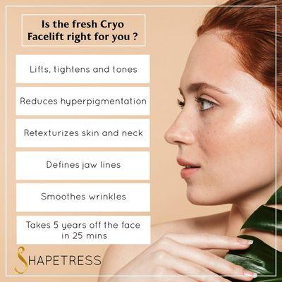 Is Cryo Facelight right for you? Call us for a FREE consultation!