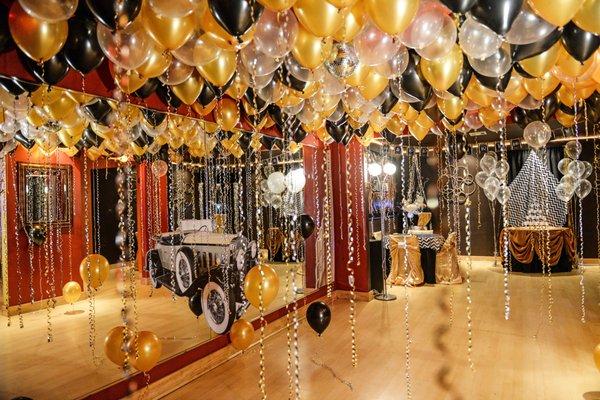 Brooklyn Party Space Gatsby Theme Decorations