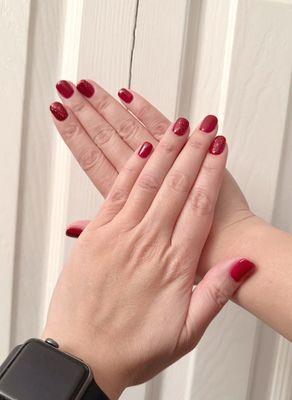 Red Gel Manicure