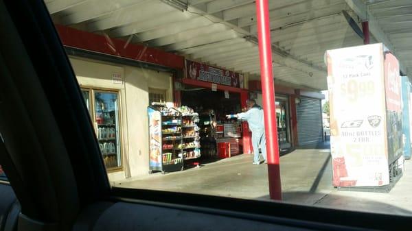 Drive thru liquor store