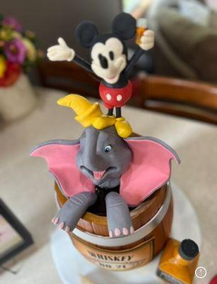 Closeup of Dumbo and Mickey!