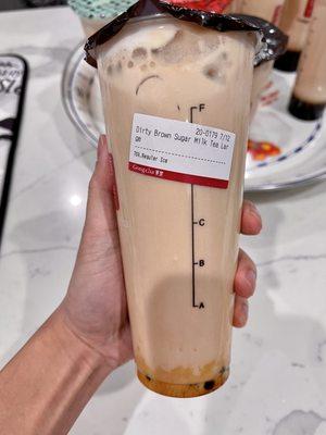 Dirty Brown Sugar Ginger Milk Tea