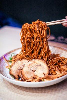 Scallion Oil & Mushroom Noodles