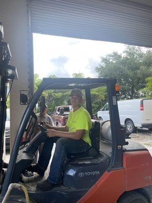 getting fork lift certified!