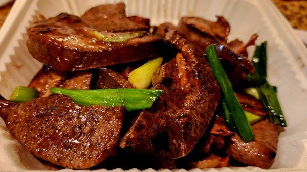 Liver w/ ginger and onions