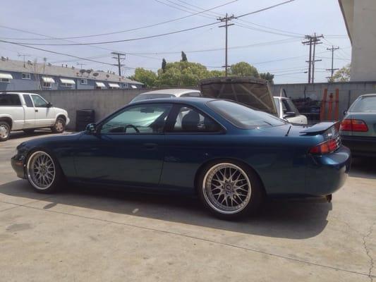 This is my current turbo s14 at his shop