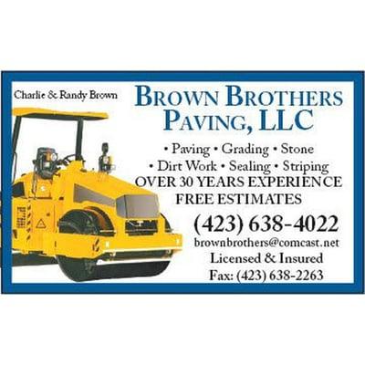 Brown Brothers Paving