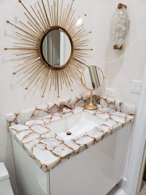 Beautiful guest vanity