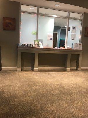 Front desk on third floor