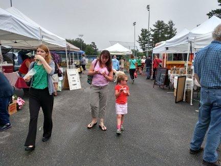 cloudy day at the market