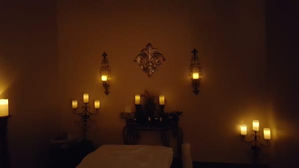 Kay's tranquil massage room...the whole place is beautiful!