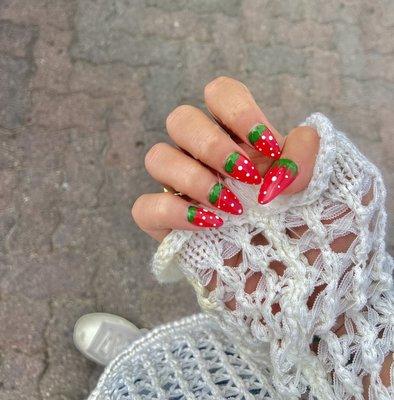 Strawberry nails