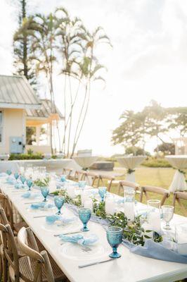 Something Blue Wedding. Tropical and Romantic at the Pineapple Chapel
 Photo cred Colby & Jess