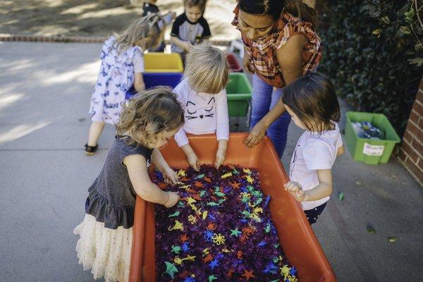 Sensory tables at Fall Fun Day