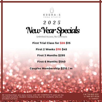 2025 specials while offer lasts!