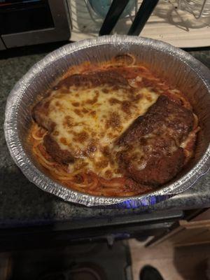 It's supposed to be veal parmigiana