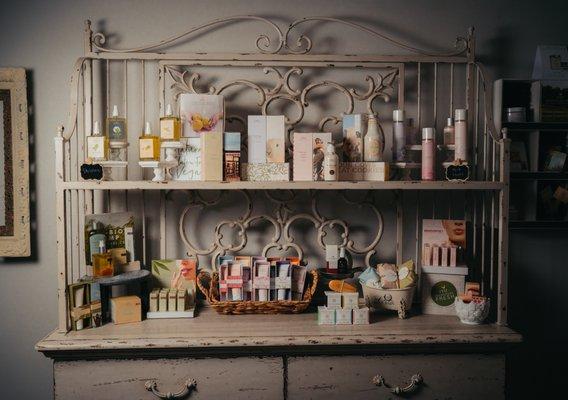 Farmhouse Fresh goods, along with other favorites in Roses Apothecary