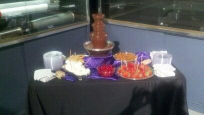 chocolate fountain station