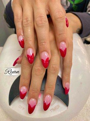 #acrylicnails #valentines #designs by Ryan  02/12/2021