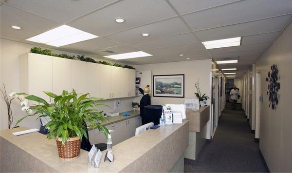 The reception area in our San Leandro office.