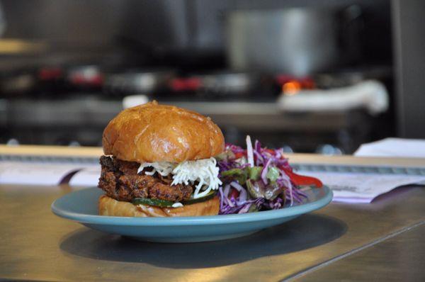 Fried Chicken Sandwich at B-Side!