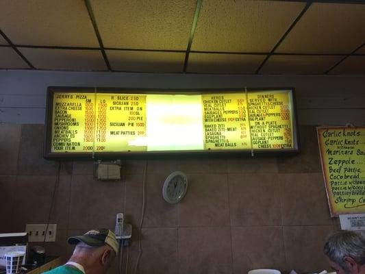 The menu is simple, just good old fashioned NY