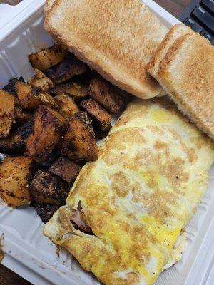 Western omelet platter