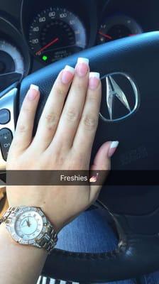 Gel full set. Came out beautiful