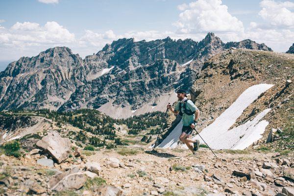 Matt running the Teton Crest Trail (37 miles at 7000-11,000ft) with friends.