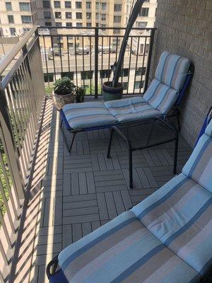 Hi-rise outdoor patio