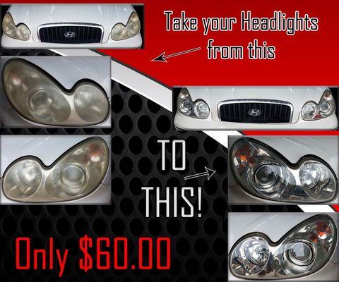 Headlights Restoration with a sanding process!