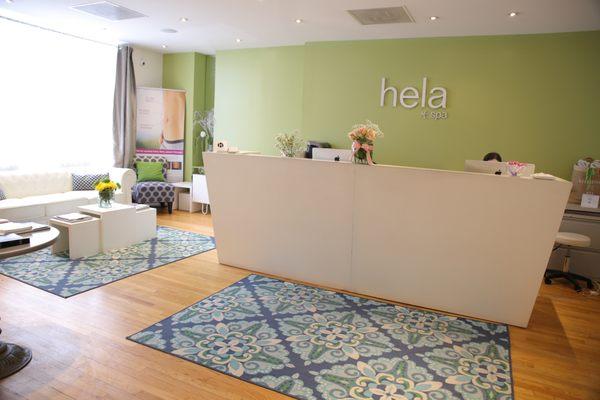 Welcome to Hela Medical Spa's front desk.