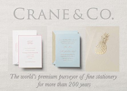 We are the #1 distributor of fine Crane & Co products! Stop in today!